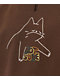 Leon Karssen Not Sure Brown Hoodie - Thumbnail image 3 of 3