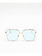 Light Blue Oversized Sunglasses - Thumbnail image 2 of 2