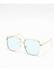 Light Blue Oversized Sunglasses - Thumbnail image 1 of 2