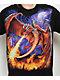 Liquid Blue Dragon Fire Black T-Shirt - Thumbnail image 2 of 2