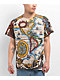 Liquid Blue World Map Natural T-Shirt - Thumbnail image 1 of 3