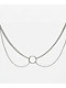 Little Rooms Midnight 14" Silver Necklace - Thumbnail image 1 of 3