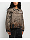 Live Mechanics Crowd Control Brown Bomber Jacket - Thumbnail image 3 of 6