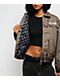 Live Mechanics Crowd Control Brown Bomber Jacket - Thumbnail image 6 of 6
