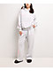 Lonely Ghost Text Me When You Get Lonely Heather Grey Wide Leg Sweatpants - Thumbnail image 6 of 7