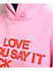 Lonely Ghost Ways To Say ILY Pink Hoodie - Thumbnail image 4 of 10
