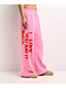 Lonely Ghost Ways To Say ILY Pink Wide Leg Sweatpants - Thumbnail image 3 of 8