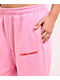 Lonely Ghost Ways To Say ILY Pink Wide Leg Sweatpants - Thumbnail image 4 of 8