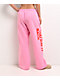 Lonely Ghost Ways To Say ILY Pink Wide Leg Sweatpants - Thumbnail image 2 of 8