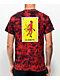 Loteria El Diablito Red & Black Tie Dye T-Shirt - Thumbnail image 1 of 3