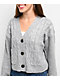 Love Knits NYC Grey Crop Cardigan - Thumbnail image 4 of 4