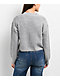 Love Knits NYC Grey Crop Cardigan - Thumbnail image 2 of 4