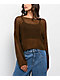 Love Knits NYC Open Knit Brown Sweater - Thumbnail image 1 of 4