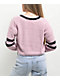 Love Knits NYC Pink V-Neck Crop Sweater - Thumbnail image 2 of 4