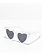 Lover Marble White Heart Sunglasses - Thumbnail image 1 of 3