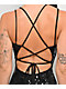 Lovesome Sequin Tie Back Black Dress - Thumbnail image 4 of 10
