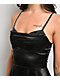 Lovesome Sweetheart Black Satin Dress - Thumbnail image 3 of 8
