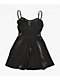 Lovesome Sweetheart Black Satin Dress - Thumbnail image 7 of 8