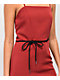 Lunachix Red Shoelace Belt Mini Dress - Thumbnail image 3 of 4