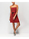 Lunachix Red Shoelace Belt Mini Dress - Thumbnail image 4 of 4