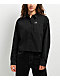 Lurking Class By Sketchy Tank Lurker Stripe Black & White Long Sleeve Crop Button Up Shirt - Thumbnail image 4 of 4