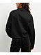 Lurking Class By Sketchy Tank Lurker Stripe Black & White Long Sleeve Crop Button Up Shirt - Thumbnail image 2 of 4