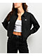 Lurking Class By Sketchy Tank Lurker Stripe Black & White Long Sleeve Crop Button Up Shirt - Thumbnail image 1 of 4