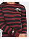 Lurking Class By Sketchy Tank Terror Eyes Red & Black Long Sleeve Crop T-Shirt