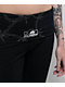 Lurking Class by Sketchy Tank Barbed Black Foldover Flare Pants - Thumbnail image 3 of 4