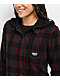 Lurking Class by Sketchy Tank Barbed Web Black Hooded Flannel Shirt - Thumbnail image 3 of 4