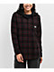 Lurking Class by Sketchy Tank Barbed Web Black Hooded Flannel Shirt - Thumbnail image 4 of 4