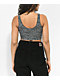 Lurking Class by Sketchy Tank Barbed Wire Grey Crop Tank Top 