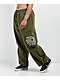 Lurking Class by Sketchy Tank Barbed Wire Olive Parachute Pants - Thumbnail image 4 of 11