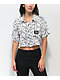 Lurking Class by Sketchy Tank Barbed Wire White Crop Woven Shirt - Thumbnail image 1 of 3