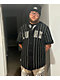 Lurking Class by Sketchy Tank Black & White Pinstripe Baseball Jersey