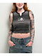 Lurking Class by Sketchy Tank Chain Stripe Black & Grey Raglan Crop Tank Top - Thumbnail image 1 of 3
