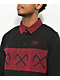 Lurking Class by Sketchy Tank Crossed Black & Burgundy Rugby Shirt - Thumbnail image 3 of 4