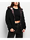 Lurking Class by Sketchy Tank Death Leopard Black & Pink Faux Fur Reversible Work Jacket - Thumbnail image 1 of 11