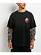 Lurking Class by Sketchy Tank Deserted Python Black & Snakeskin 2fer Long Sleeve T-Shirt - Thumbnail image 2 of 5
