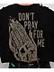 Lurking Class by Sketchy Tank Don't Pray For Me Black Crop Sweater - Thumbnail image 2 of 3