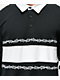 Lurking Class by Sketchy Tank Double Thorn Black & White Rugby Shirt - Thumbnail image 3 of 4