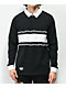 Lurking Class by Sketchy Tank Double Thorn Black & White Rugby Shirt - Thumbnail image 1 of 4
