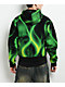 Lurking Class by Sketchy Tank Ghost Rider Black & Green Crop Zip Hoodie - Thumbnail image 2 of 7