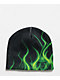 Lurking Class by Sketchy Tank Ghost Rider Black & Green Skully Beanie - Thumbnail image 2 of 2