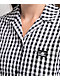 Lurking Class by Sketchy Tank Gingham Thorn Black & White Flannel Crop Shirt - Thumbnail image 3 of 3