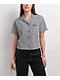 Lurking Class by Sketchy Tank Gingham Thorn Black & White Flannel Crop Shirt - Thumbnail image 1 of 3