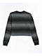 Lurking Class by Sketchy Tank Hombre Black & Grey Stripe Crop Long Sleeve T-Shirt - Thumbnail image 2 of 3