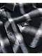 Lurking Class by Sketchy Tank K-9 Black & White Plaid Hooded Flannel Shirt - Thumbnail image 4 of 4