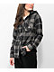 Lurking Class by Sketchy Tank Loose Lips Black Hooded Flannel Shirt