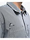Lurking Class by Sketchy Tank Lurker Navy Blue & White Half Zip Work Shirt - Thumbnail image 4 of 5